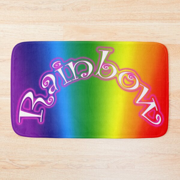 Item preview, Rainbow text on colors of rainbow designed and sold by Nikoleta Vukovic.
