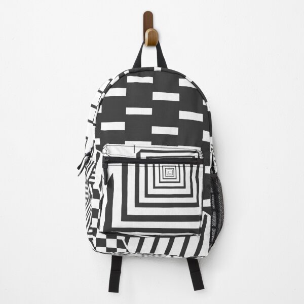 Item preview, Abstract Geometric Square Pattern Black and White designed and sold by aMano-mapping.