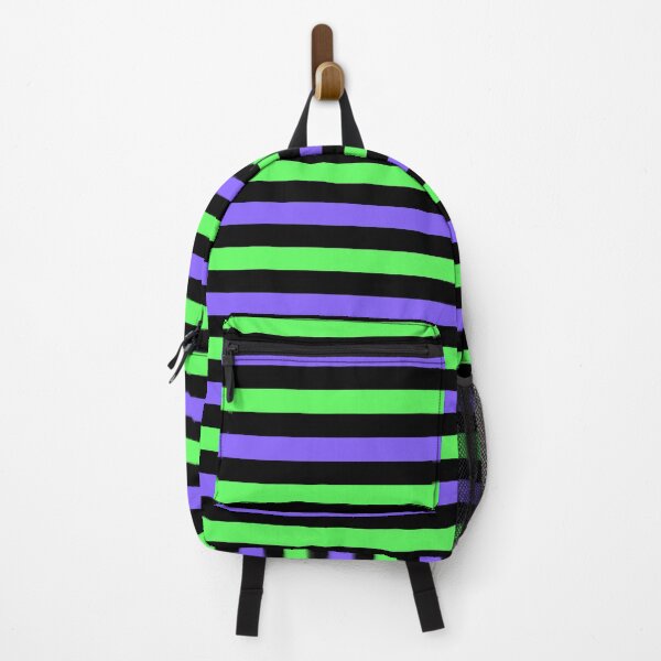 Item preview, Basic Chunky Stripes - Black, Green & Purple designed and sold by TheFrostedDonut.