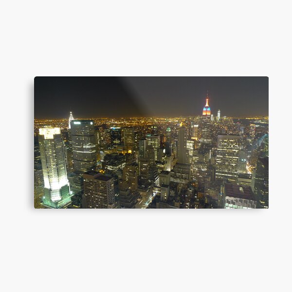 Top of the Rock @ Night - NYC Metal Print