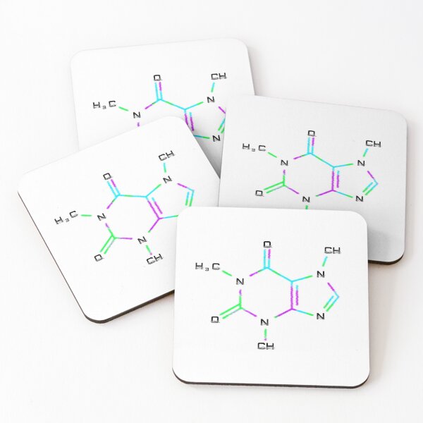 Caffeine Crew Coasters (Set of 4)