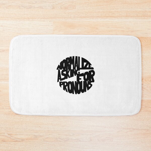 Item preview, Normalize Asking for Pronouns designed and sold by Mackenzie Todd.