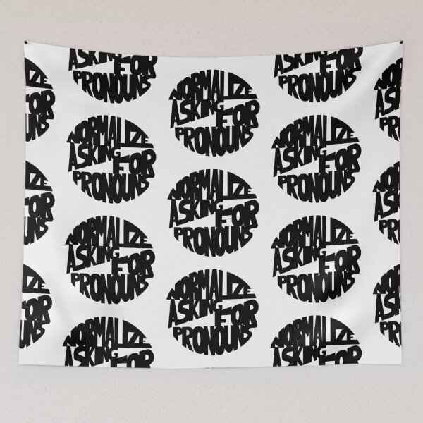Item preview, Normalize Asking for Pronouns designed and sold by Mackenzie Todd.