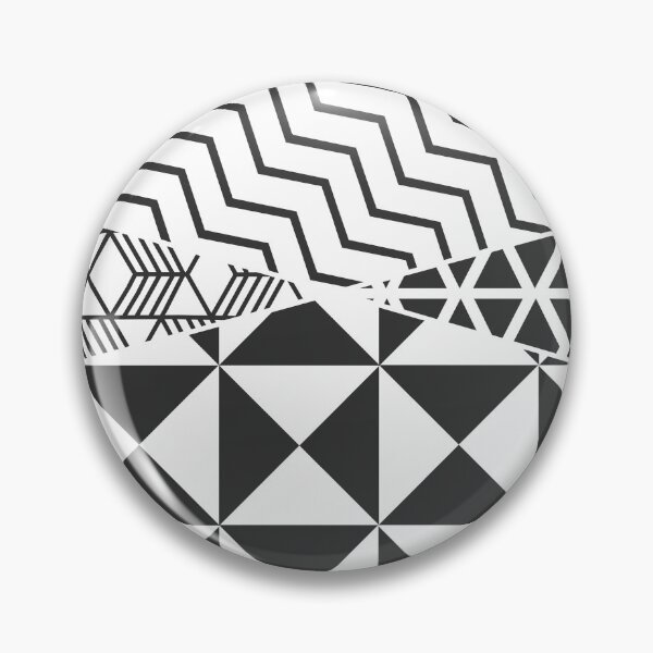 Item preview, Abstract Geometric Triangle Pattern Black and White designed and sold by aMano-mapping.