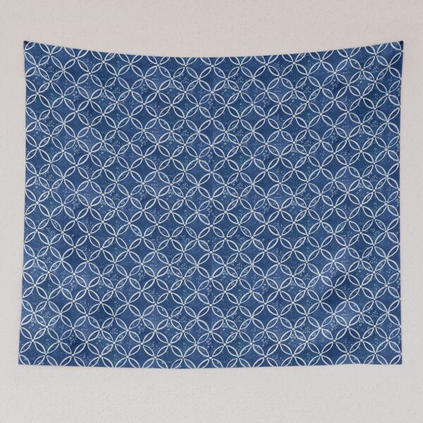 Item preview, Indigo Blue Circle Pattern designed and sold by Lynnea Washburn.