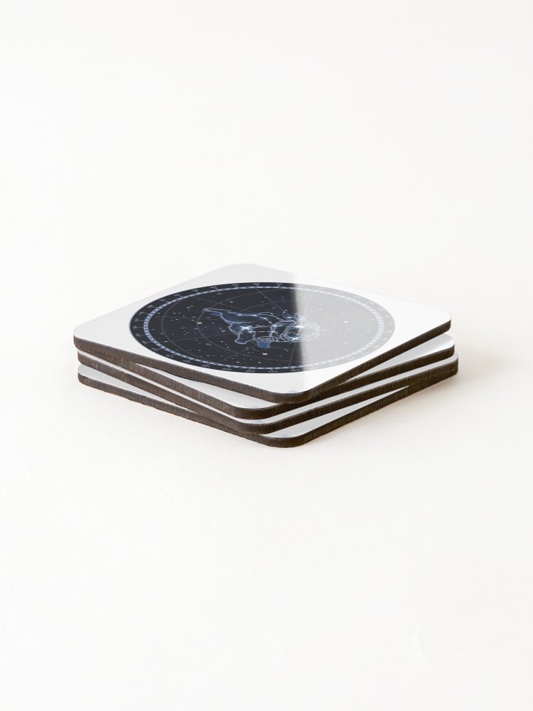 Thumbnail 4 of 5, Coasters (Set of 4), Geometric Rescue Rabbit designed and sold by FeijooS.