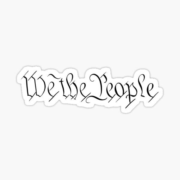 "We The People" Sticker by themadelinerock | Redbubble