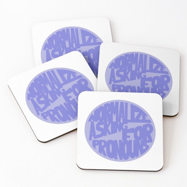 Item preview, Normalize Asking for Pronouns designed and sold by Mackenzie Todd.