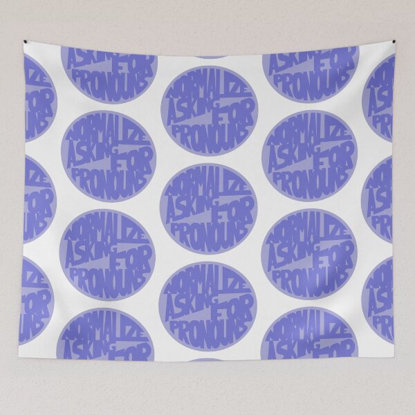 Item preview, Normalize Asking for Pronouns designed and sold by Mackenzie Todd.
