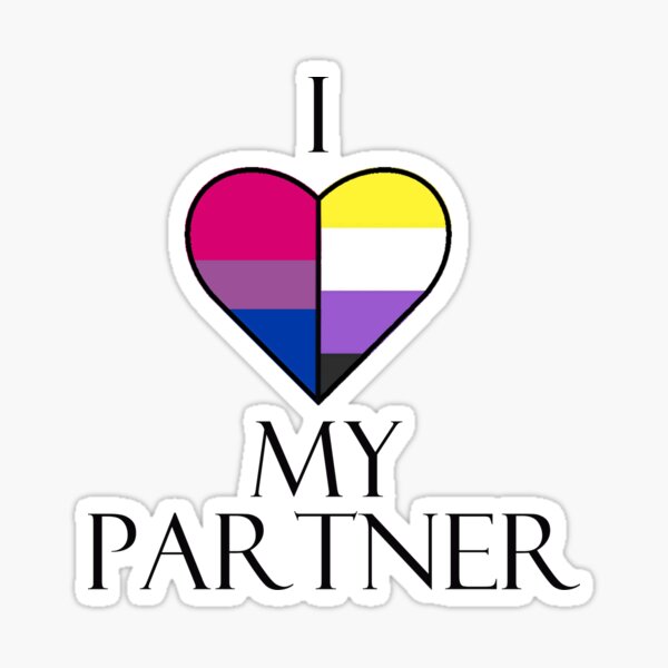 Stickers, Labels & Tags Paper & Party Supplies Paper LOVE non-binary ...