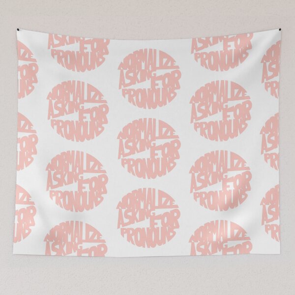 Item preview, Normalize Asking for Pronouns designed and sold by Mackenzie Todd.