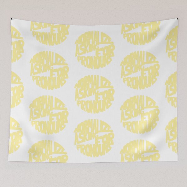 Item preview, Normalize Asking for Pronouns designed and sold by Mackenzie Todd.
