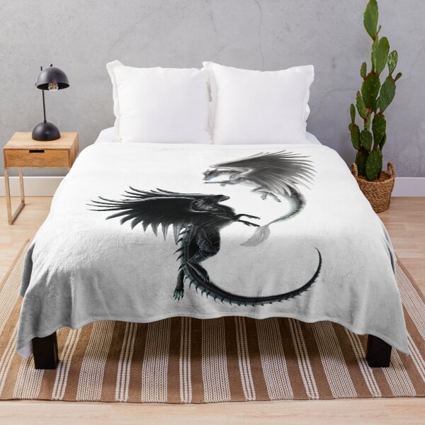 Item preview, Black and White Dragons with Angel Wings  designed and sold by DragonsAngels.