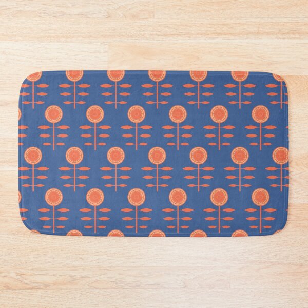 Item preview, Floral seamless pattern on blue background, minimalistic pattern designed and sold by Floral patterns and cute characters.