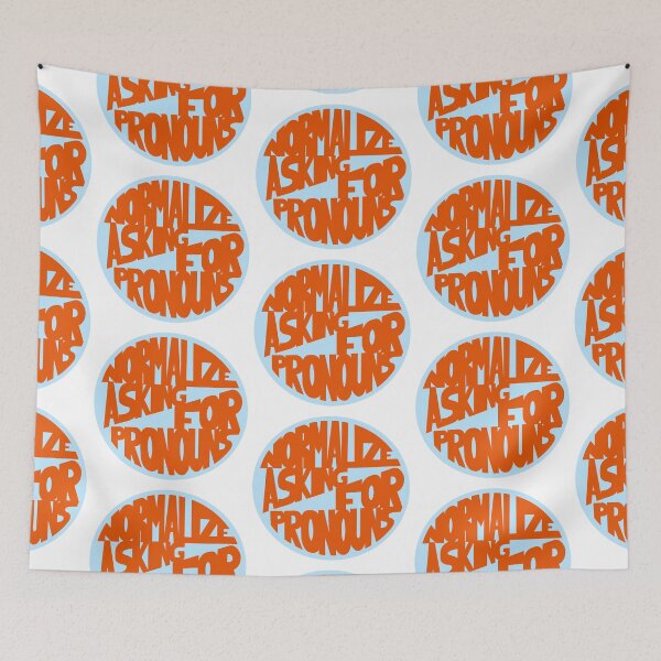 Item preview, Normalize Asking for Pronouns designed and sold by Mackenzie Todd.