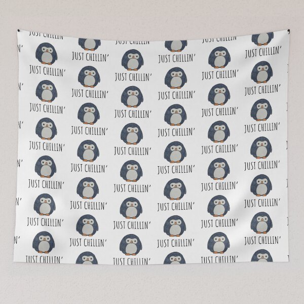Item preview, Cute Penguin Just Chillin' designed and sold by introvertcafe.