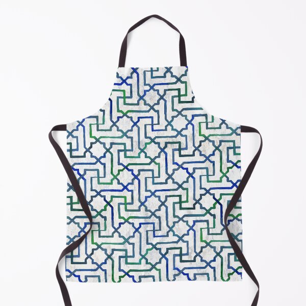 Item preview, Indigo Blue Geometric Lattice Pattern designed and sold by Lynnea Washburn.