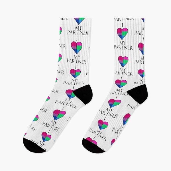 Item preview, I Love My Partner - Bi & Poly Pride Flags designed and sold by Sleeping-Satan.