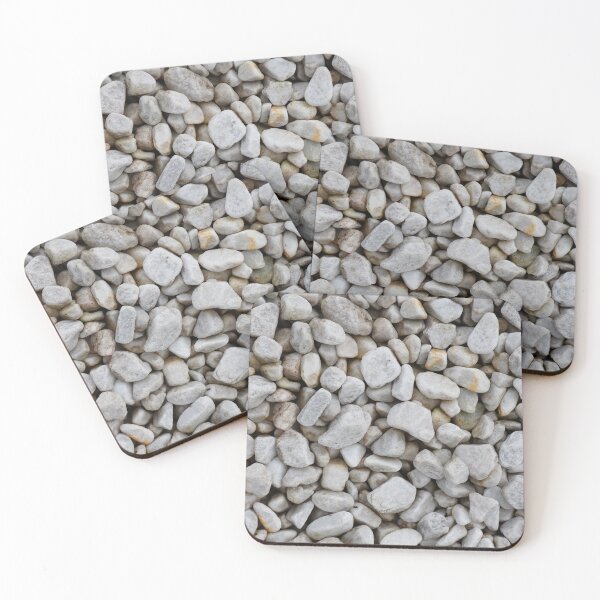Item preview, White stones pebbles designed and sold by PeppaThePenguin.