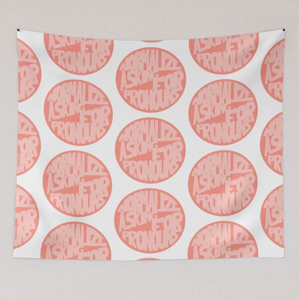 Item preview, Normalize Asking for Pronouns designed and sold by Mackenzie Todd.