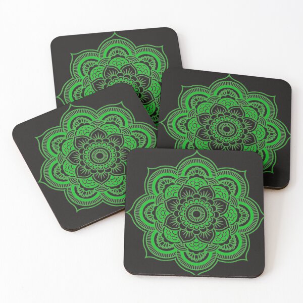 Item preview, beautiful green mandala sticker designed and sold by Fine Art California.