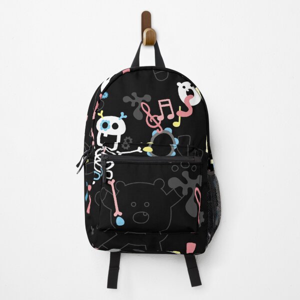 Item preview, Crazy MonkeyTeddyBears with Skeleton - Pastel on Black Pattern designed and sold by XOOXOO.