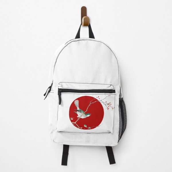 Item preview, Japanese Flag - Brown-eared Bulbul and Dioecious Holly designed and sold by weavernap.