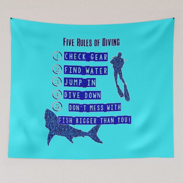 Item preview, The Five Rules of Diving designed and sold by Shounenbat.