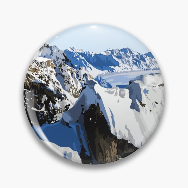 Item preview, Majestic Snow-Capped Mountain Range designed and sold by Annalisa-Jones.