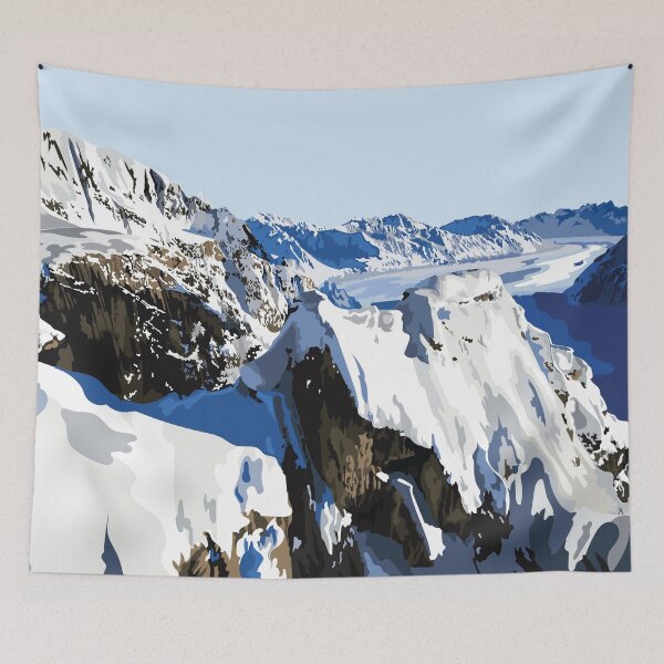 Item preview, Majestic Snow-Capped Mountain Range designed and sold by Annalisa-Jones.