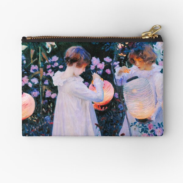 John Singer Sargent - Carnation, Lily, Lily, Rose Zipper Pouch