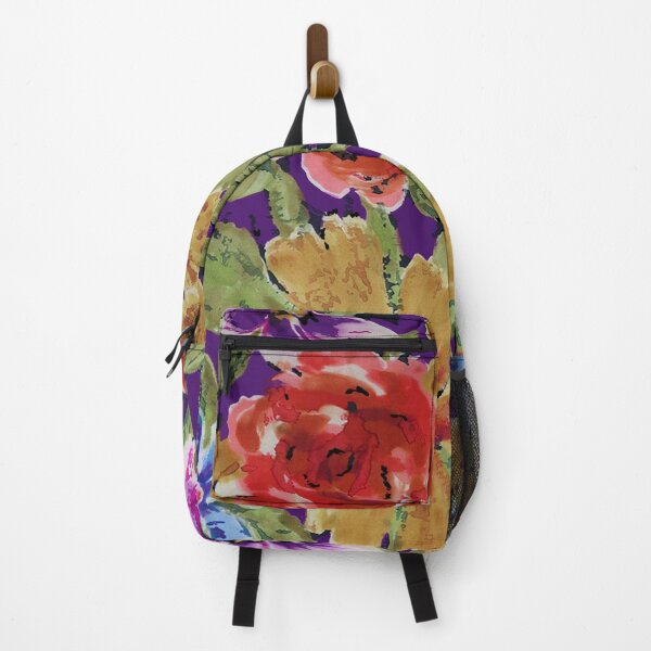 Item preview, Textured Flowers on Plum Ground designed and sold by Leslie Rogers Todder.