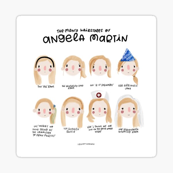 Angela Martin (The Office) Hairstyles Sticker