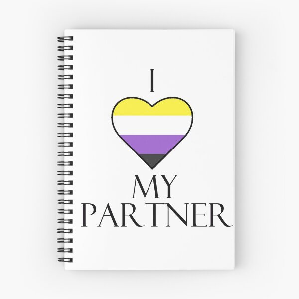 Item preview, I Love My Partner - Non-Binary Pride Flag designed and sold by Sleeping-Satan.