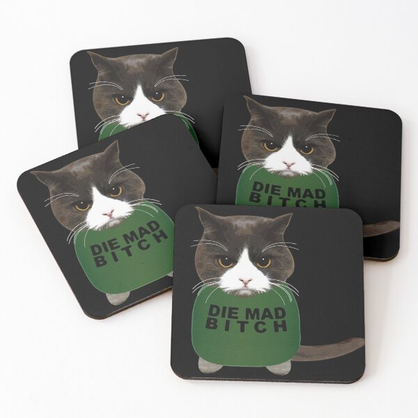 Item preview, Angry Kitty designed and sold by YouAreHereArt.