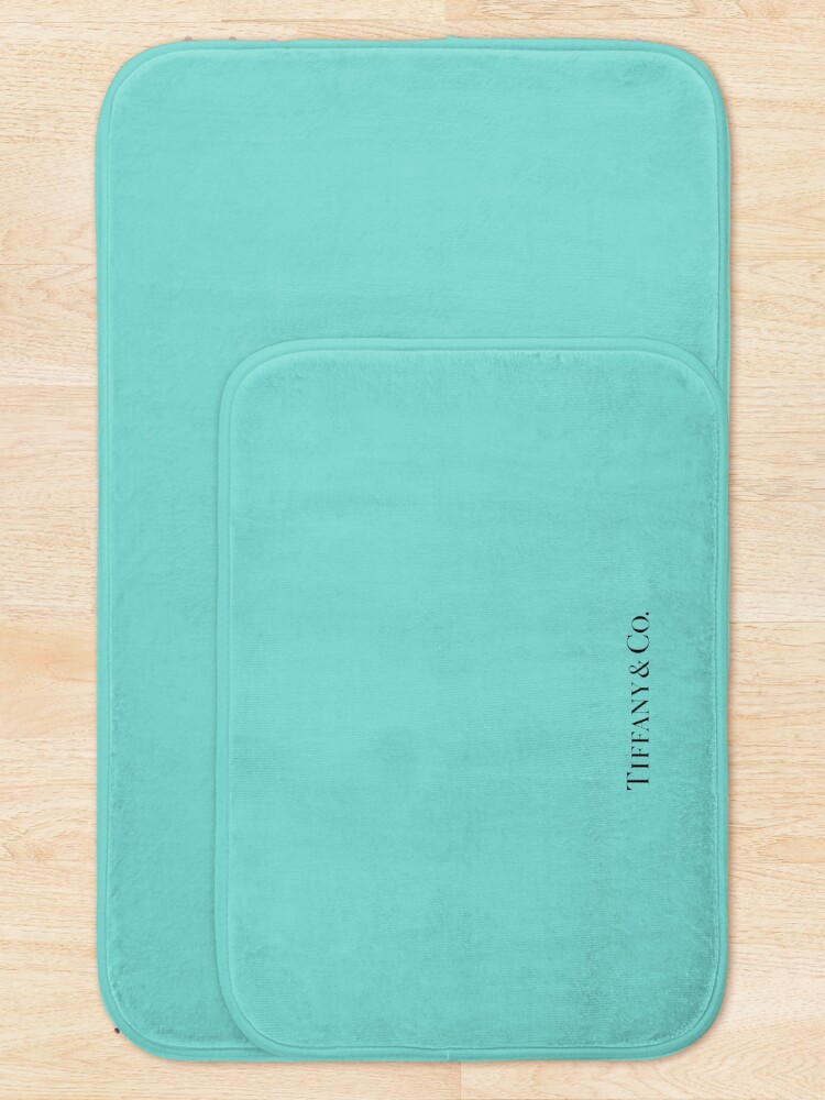Alternate view of Tiffany Blue w/ Logo Bath Mat