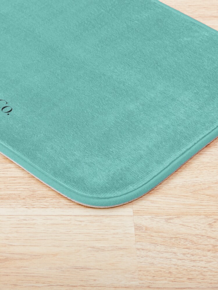 Alternate view of Tiffany Blue w/ Logo Bath Mat
