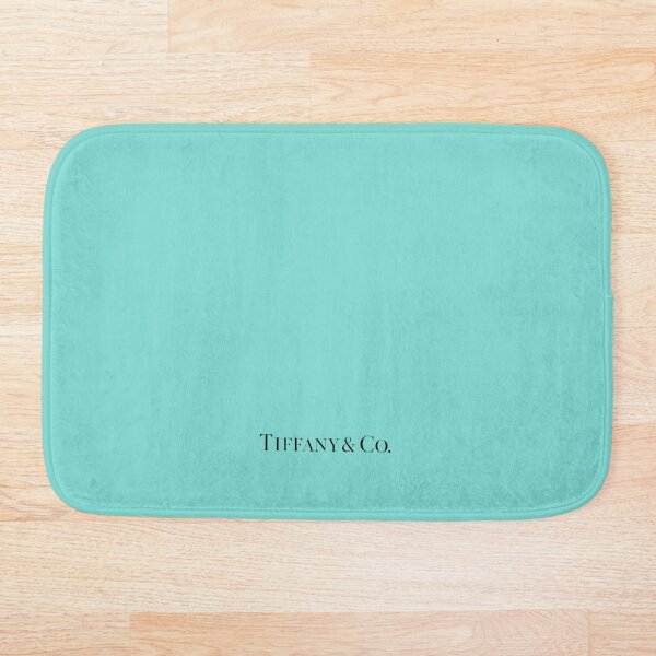 Tiffany Blue w/ Logo Bath Mat
