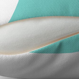 Alternate view of Tiffany Blue w/ Logo Throw Pillow