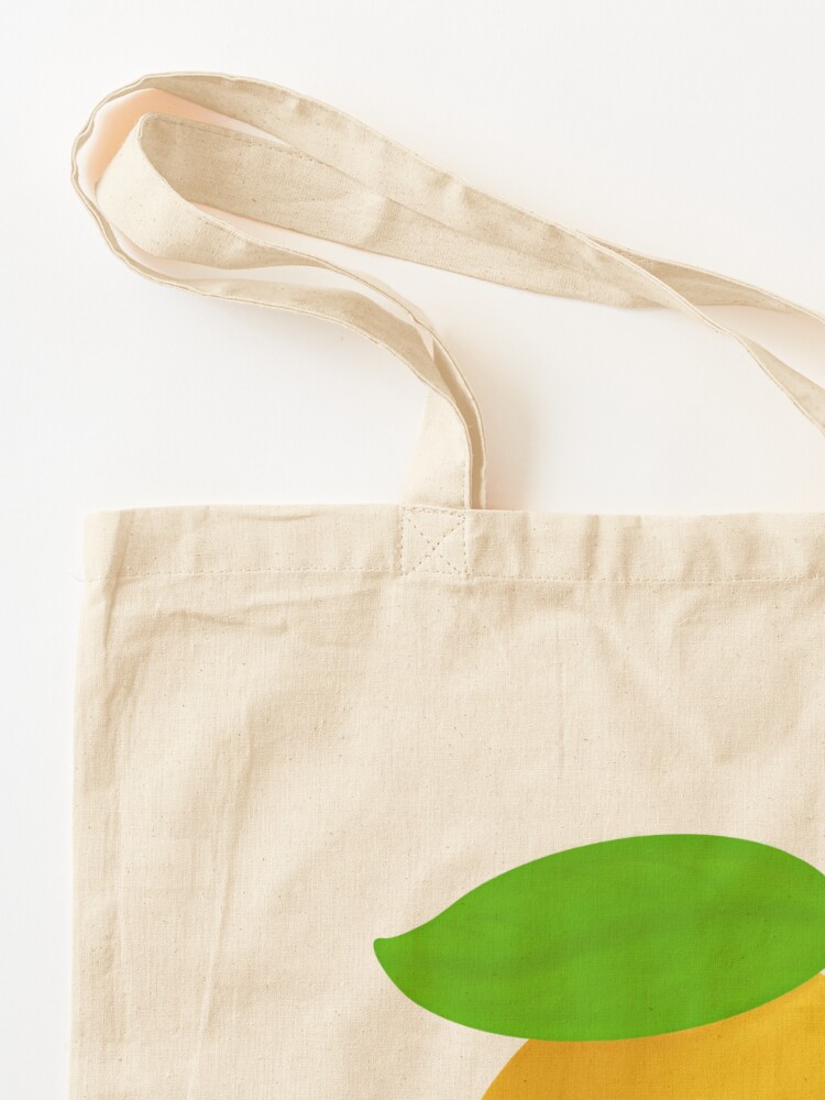 Juicy Green Lemons Print Shopping Tote - Fresh and Vibrant – Gregatex