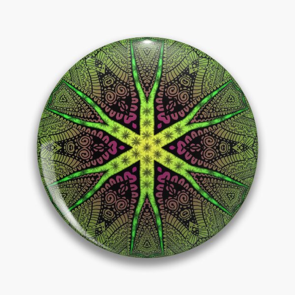 Item preview, Toxic Spider of Life Geometric Fractal Mandala designed and sold by GloomyLand.