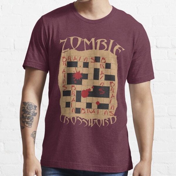 quot Zombie Crossword Puzzle quot T shirt for Sale by RJCruz Redbubble