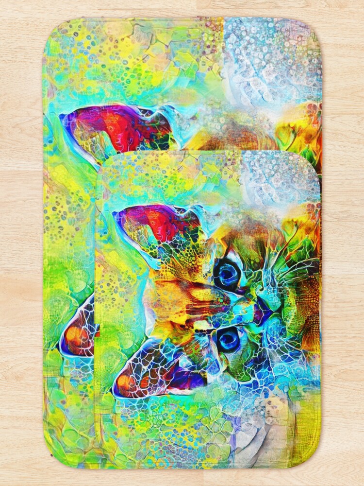 Alternate view of Abstractions of abstract abstraction of cat Bath Mat