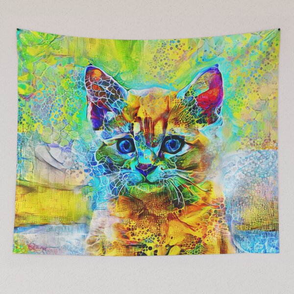 Item preview, Abstractions of abstract abstraction of cat designed and sold by blackhalt.