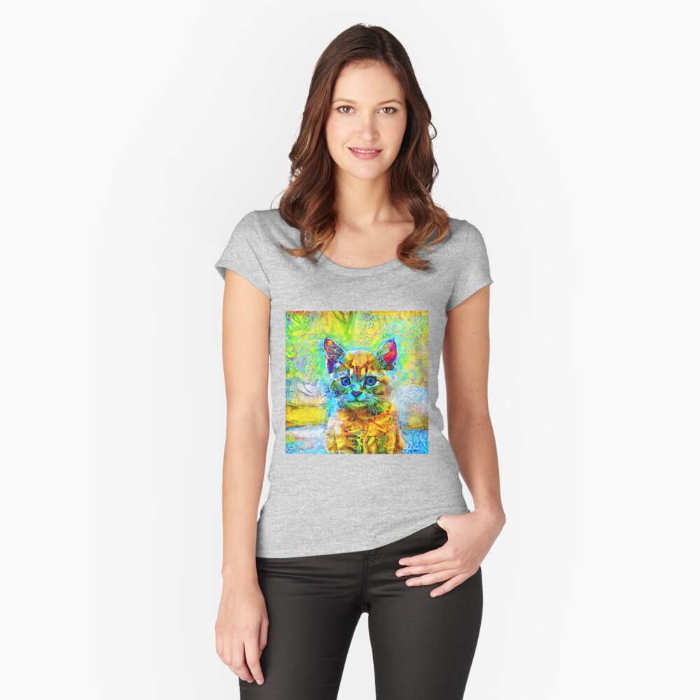 Item preview, Fitted Scoop T-Shirt designed and sold by blackhalt.