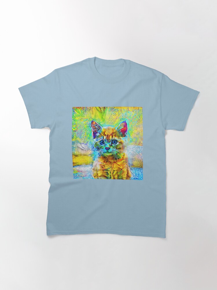 Classic T-Shirt, Abstractions of abstract abstraction of cat designed and sold by blackhalt