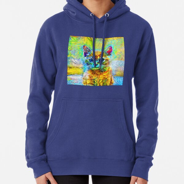 Abstractions of abstract abstraction of cat Pullover Hoodie