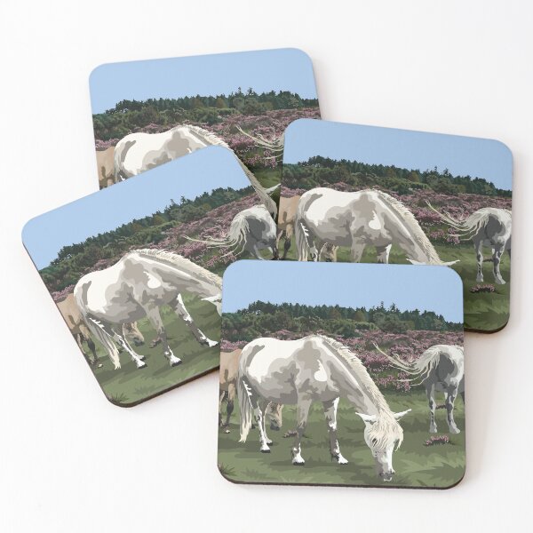 Item preview, New Forest Ponies In the Heather designed and sold by Annalisa-Jones.
