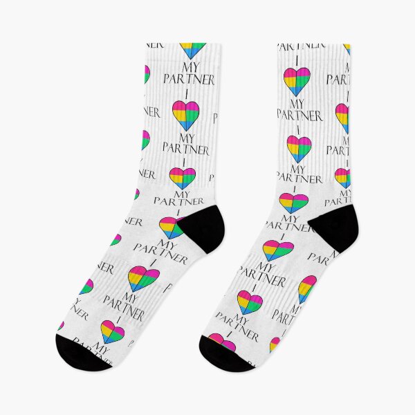 Item preview, I Love My Partner - Pan & Poly Pride Flags designed and sold by Sleeping-Satan.