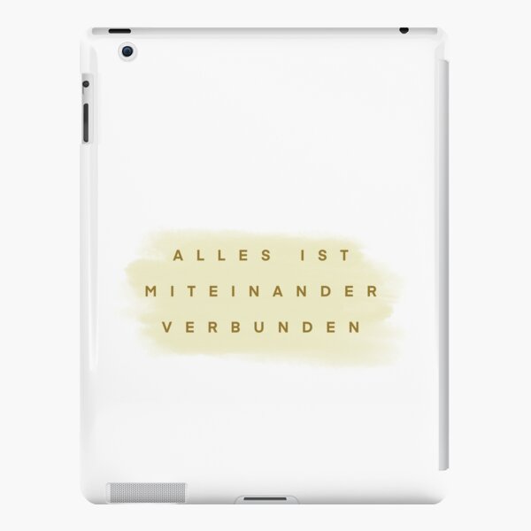 Alles ist miteinander verbunden iPad Snap Case
